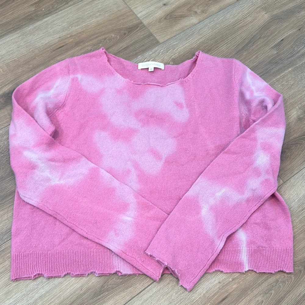 Love shack fancy Pink tie dye sweater